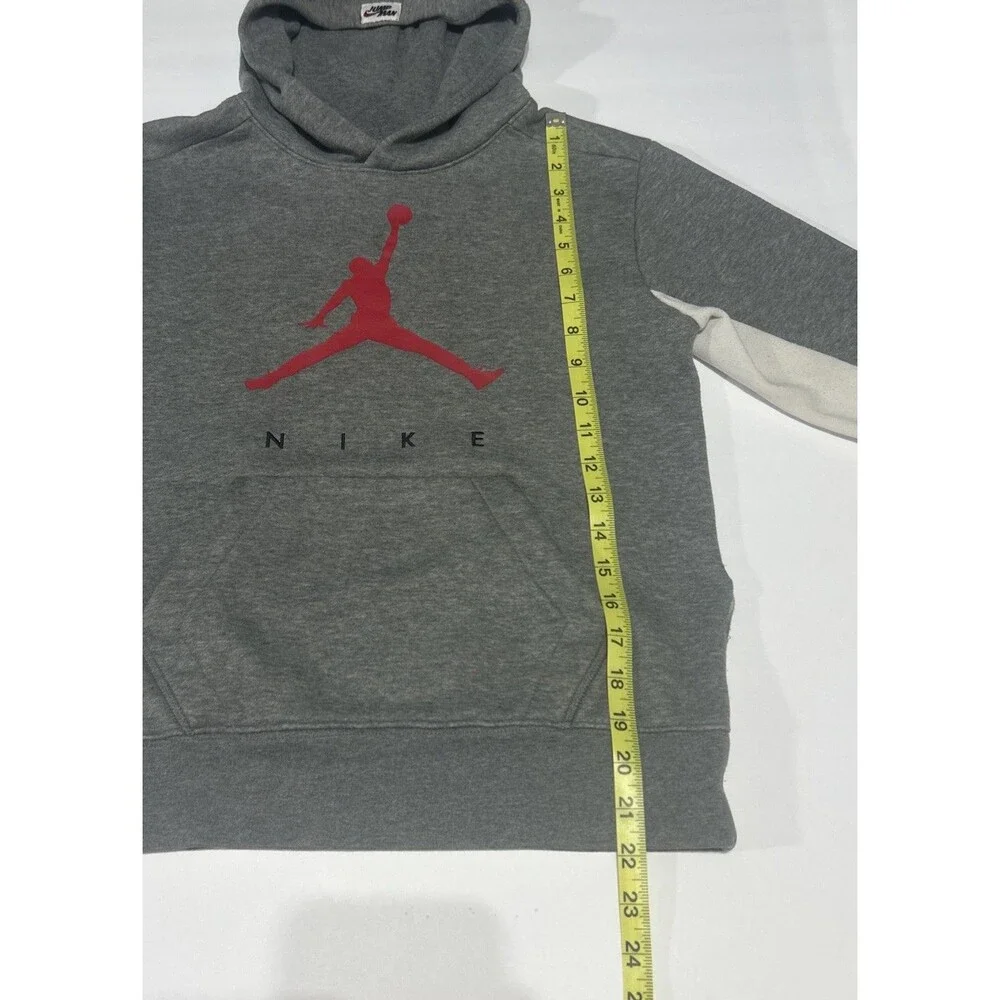 Nike Air Jordan Jumpman Heather Gray Pullover Hoodie Kids Youth Size Medium